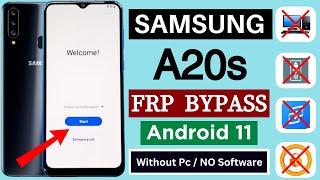 Samsung A20S Frp Bypass Android 11 Without Pc |  Samsung SM-A207F/DS Google Account Bypass | 2024