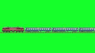 4K Green Screen Train Running Video Indian Train Green Screen