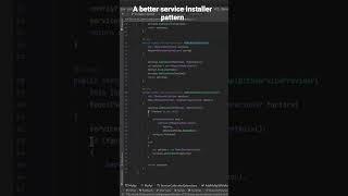 A better service installer pattern. #dotnet #dependencyinjection #dotnetprogramming