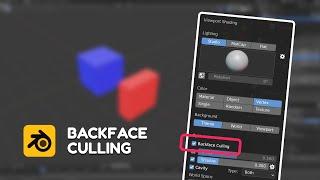 Use Backface Culling to Avoid Flipped Normals in Blender - Quick Tip