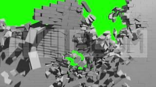 Green Screen Destruction Exploding Wall HD - Footage PixelBoom CG