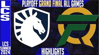 TL vs FLY Highlights ALL GAMES | LCS GRAND FINAL Summer Playoffs 2024  | Team Liquid vs FlyQuest