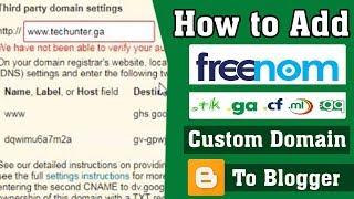 How to Add Freedom Custom Domain to Blogger 2020 Update