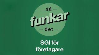 Så funkar det: SGI för företagare