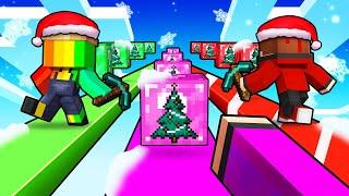 Course de Lucky bloc de Noël sur Minecraft !