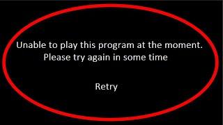 How To Fix Unable To Play This Program At The Moment || Please Try Again In Sometime My Jio Tv Error