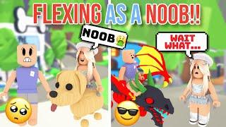 FLEXING On People As A *POOR NOOB* In Adopt Me (Roblox)
