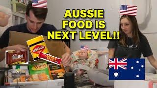 Americans try AUSTRALIAN FOOD for the first time! (Vegemite, Tim Tams, more!)