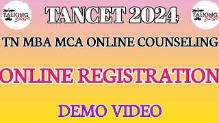 TANCET 2024 || HOW TO APPLY COUNSELING || ONLINE REGISTRATION FORM || DEMO VIDEO ||@talkingtamila