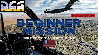 Easy DCS mission for beginner F/A-18 pilots | Protect the President