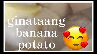 Chonila Reyes cooking potato banana 