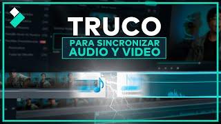 Truco para Sincronizar Audio y Video Rápido (Sincronización Automática de Audio Filmora 11)