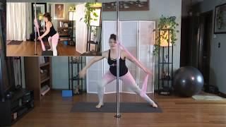 Myss Angie's - Pole & Band home workout  (15 minutes)