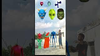 Dancing girl, dame tu cosita alien, green siren & me correct head matching game - Magic vfx game