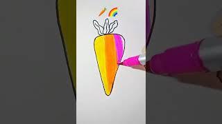 Carrot Drawing #shorts #shortvideo #drawing #ytshorts #creative #painting #satisfying #art #carrot