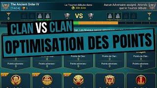 TUTO OPTIMISATION DES POINTS | CLAN vs CLAN | tutoriel raid fr | Raid Shadow Legends FR