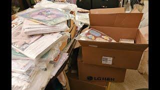 unboxing HUGE haul bought 8 boxes of cross stitch 10 totes floss flosstube #25