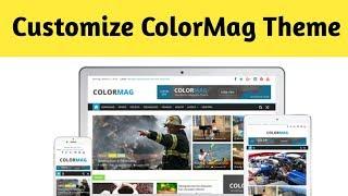 How To Customize Color Mag WordPress Theme In Hindi/Urdu