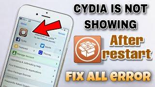 fixed cydia is not working After Restarting iPhone | Cydia is Not Showing | Cydia is not opening Fix