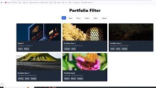 Portfolio filter with next.js 15 | shadcn ui | tailwind css | Framer Mation #devct