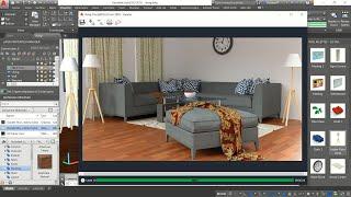 3D Living Room House Planning Simple | AutoCAD