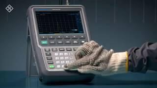 The R&S®ZPH cable and antenna analyzer is easy to use