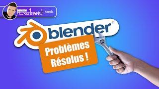 [ TUTO Blender ]  PROBLÈMES courants et SOLUTIONS !   ( tutorial blender 3D débutant en français )