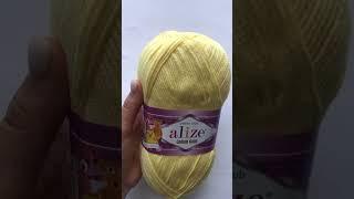 Подробный обзор пряжи Alize Cotton Gold(Хлопок с акрилом) №187 Светлый лимон