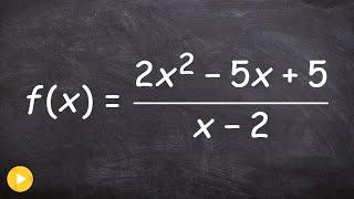 Find the Vertical, Horizontal and Slant Asymptote