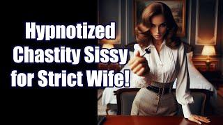 FLR ASMR: Chastity Sissy Hypnosis by Strict Wife! (Husband POV)