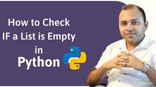 How to Check if a List is Empty in Python | Python Basics Tutorial