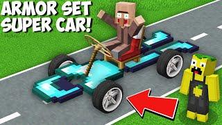 Where does THIS DIAMOND ARMOR SET CAR LEAD in Minecraft ? NEW ARMOR SET CAR !