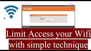 Allow WiFi access to only Specific users and Block All others in D link router - የዋይፋይ ተጠቃሚችን መገደብ