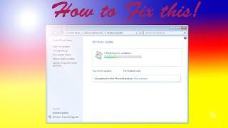 How to Fix All Windows 7 Update Error and 0% percent Stuck! September 2016!