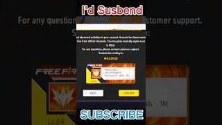 Free Fire Id Ban For Susbend - 2024 | How To Unban Free Fire Account #shorts #viral #ffban