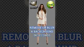 GIMP - Remove or Blur Background in Seconds with AI?! #gimp #gimptutorial  #backgroundremover