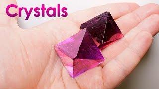 Grow Purple Single Crystals of Salt at Home! DIY Home Decorations!