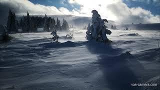 Hurricane wind on Vitosha mountain