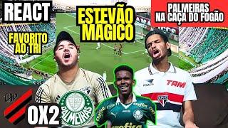 REACT ATHLETICO PR 0 X 2 PALMEIRAS ESTEVÃO MAGISTRAL - VERDÃO NA CAÇA DO BOTAFOGO NO BRASILEIRÃO