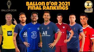 BALLON D'OR 2021 FINAL RANKINGS