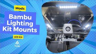 TH3D Bambu Lighting Kit Mounts - 40 Degree Angle