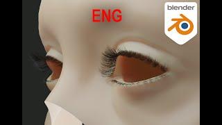 Blender 2.8 Eyelashes TG Tutorials Version ENG #1