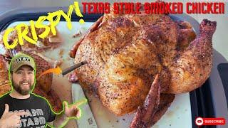 Texas Style Smoked Chicken | Extra Crispy, Juicy and Delicious