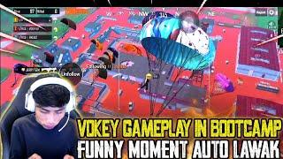 Vokey Gameplay in Bootcamp | Funny Moment Auto Lawak With Emek And Nuk | PUBG MOBILE