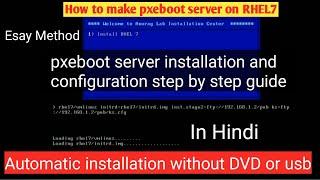 PXE Boot Mastery: Red Hat Linux 7 Server Setup for Hassle-Free Client Installs!  (Hindi)