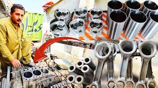 Rebuilding Nissan 6 Cylinder Engine || Repairing Diesel Engine || Engine Restoration