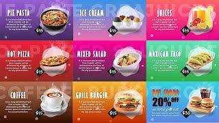 FREE After Effects Food or Restaurant Menu Promo Template