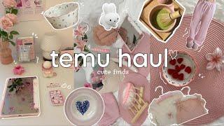 huge TEMU haul  | cute accessories, clothing, aesthetic room decor, kitchen finds