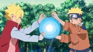 Boruto and Naruto create new rasengan