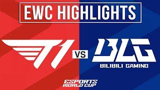 T1 vs BLG Highlights ALL GAMES | EWC 2024 Quarterfinals | T1 vs Bilibili Gaming